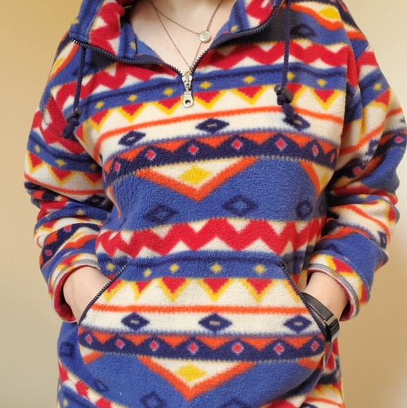 Marks and Spencer Sweaters - Aztec fleece quarter zip